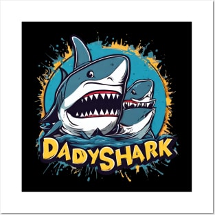 Daddy-shark Posters and Art